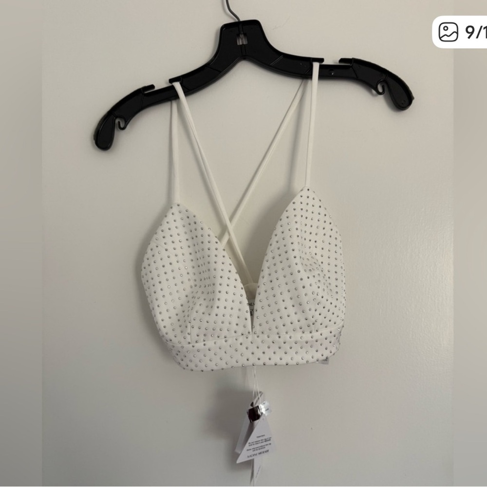 White Embellished Camisole Top - Picture 2 of 2